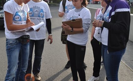 Zdjęcie do artykułu: Wolontariusze z ZSL w Lesku na Zaporowym Maratonie