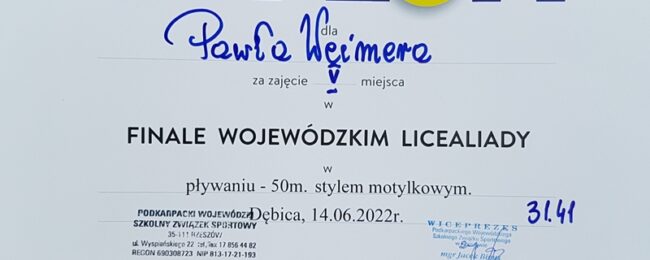 Zdjęcie do artykułu: Finał Wojewódzki Licealiady w pływaniu