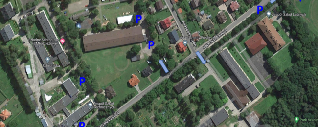 Zdjęcie do artykułu: 50 lecie Szkoły proponowane parkingi