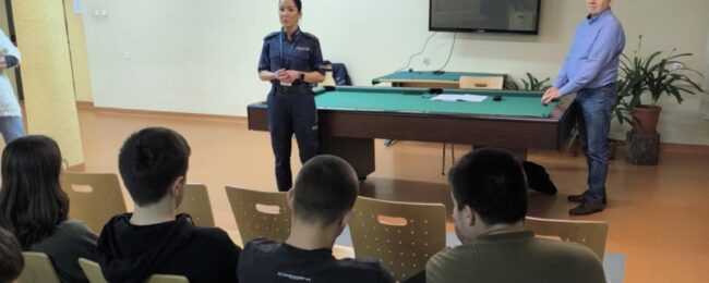 Zdjęcie do artykułu: Zajęcia profilaktyczne w Internacie